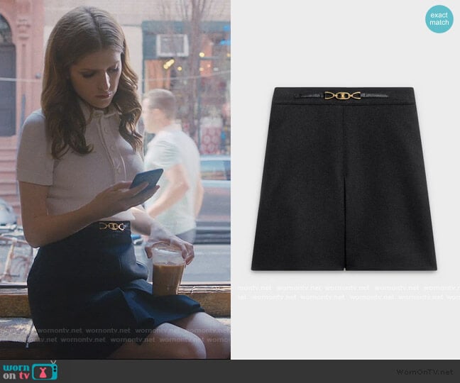 Celine Mini Skirt in Japanese Flannel worn by Darby (Anna Kendrick) on Love Life