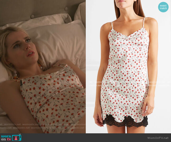 Fleur du Mal James Chemise worn by Astrid (Lucy Boynton) on The Politician