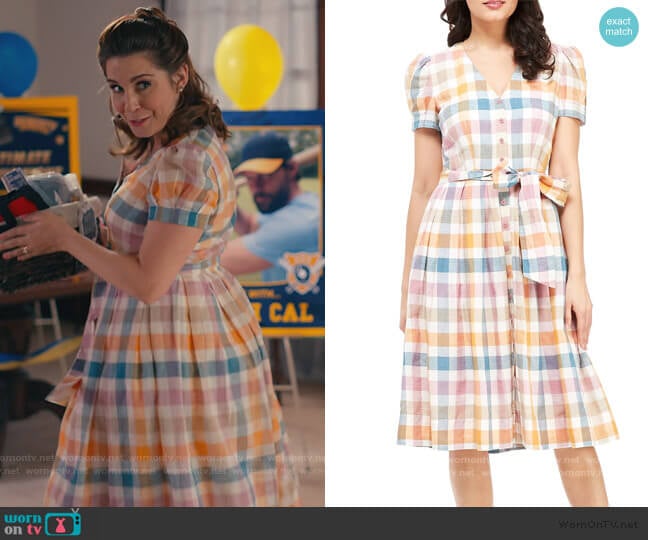 Gal Meets Glam Collection Poppy Button Down Shirtdress