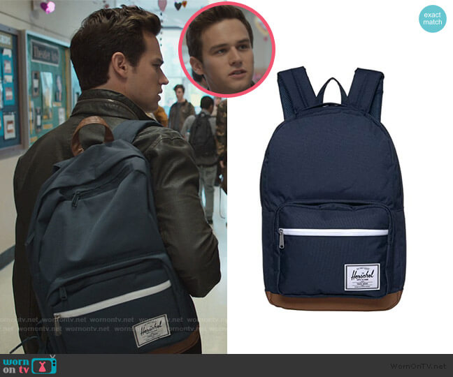 WornOnTV: Justin's navy back back on 13 Reasons Why Clothes and