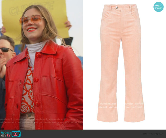 Isabel Marant Meero Corduroy Trousers worn by McAfee (Laura Dreyfuss) on The Politician