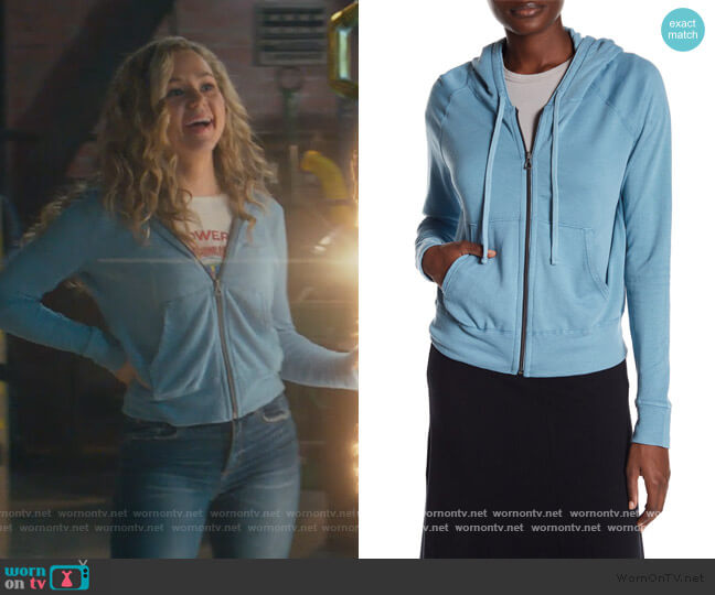 James Perse Classic Zip Up Hoodie worn by Courtney Whitemore (Brec Bassinger) on Stargirl