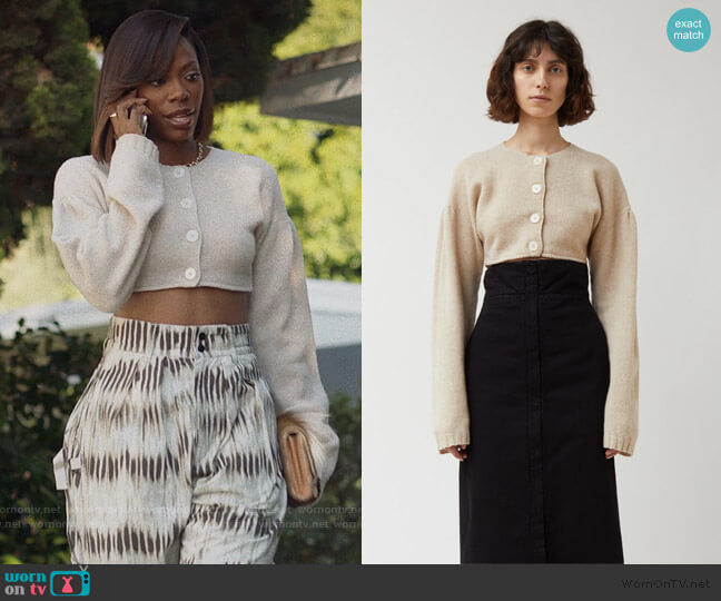 Lemaire Short Cardigan worn by Molly Carter (Yvonne Orji) on Insecure