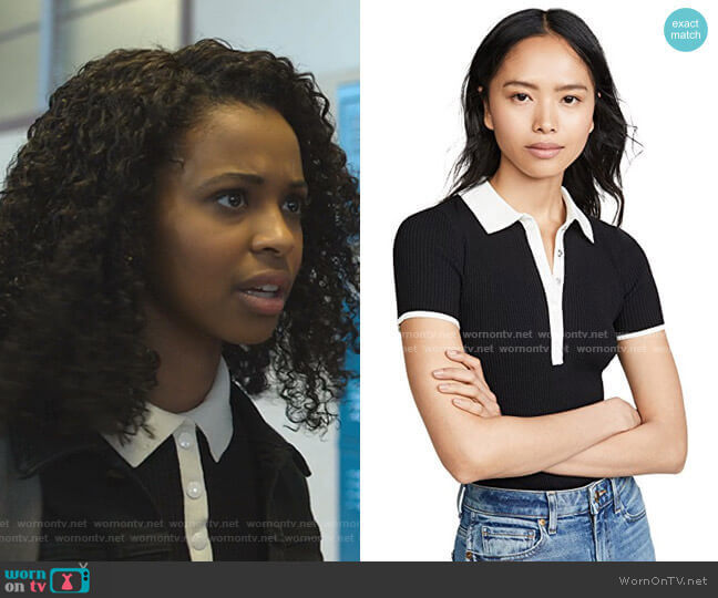 Rag & Bone Libby Polo Top worn by Ani (Grace Saif) on 13 Reasons Why