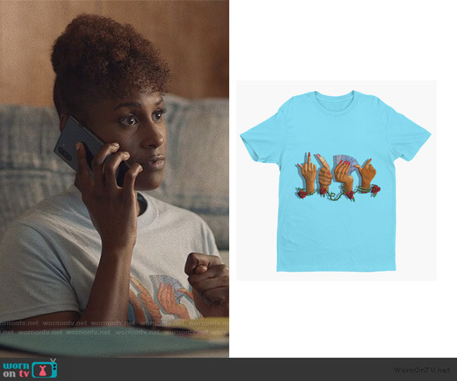 Madam Muse Fuk U Pay Me tee worn by Issa Dee (Issa Rae) on Insecure
