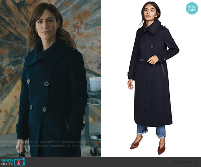 Mackage Elodie Coat worn by Wendy Rhoades (Maggie Siff) on Billions