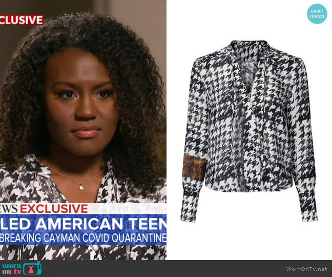 Brochu Walker Mayes Top worn by Janai Norman on Good Morning America