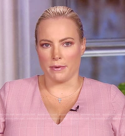 Meghan’s pink check maternity dress on The View