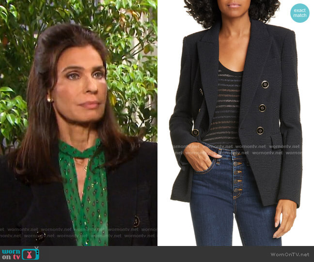 Veronica Beard Miller Textured Dickey Jacket worn by Hope Williams (Kristian Alfonso) on Days of our Lives