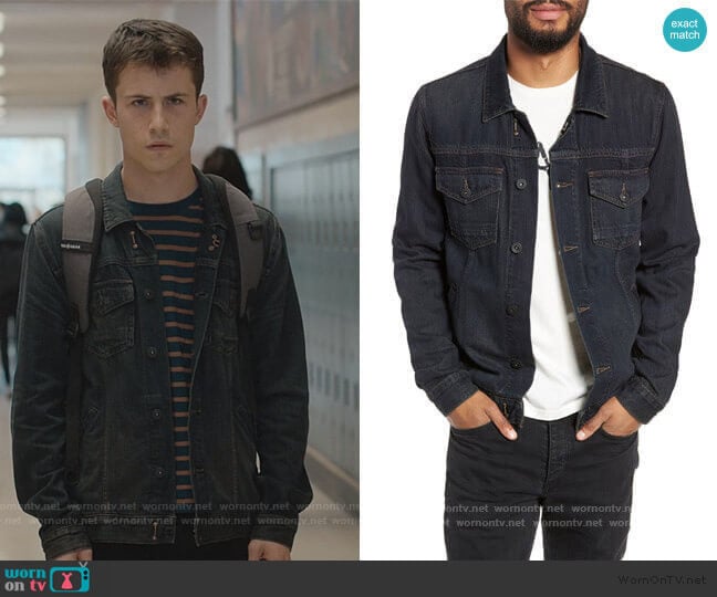 Paige Scout Denim Jacket worn by Clay Jensen (Dylan Minnette) on 13 Reasons Why