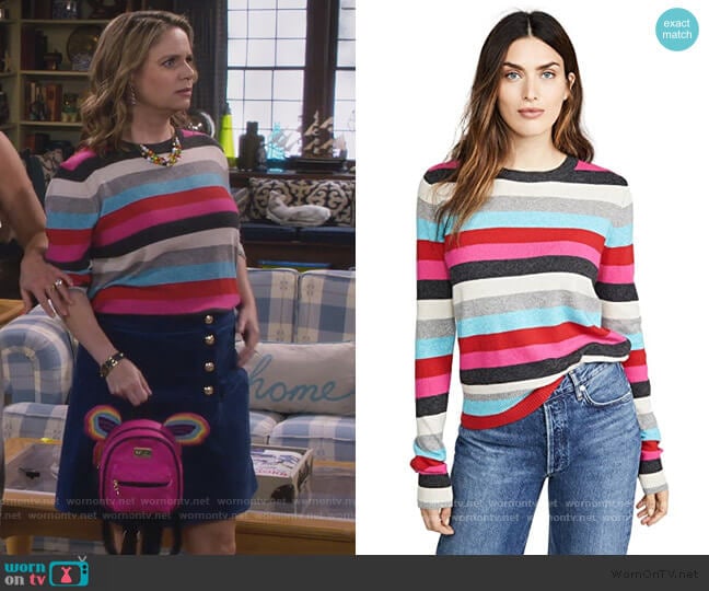 Pam & Gela Striped Pullover worn by Kimmy Gibbler (Andrea Barber) on Fuller House