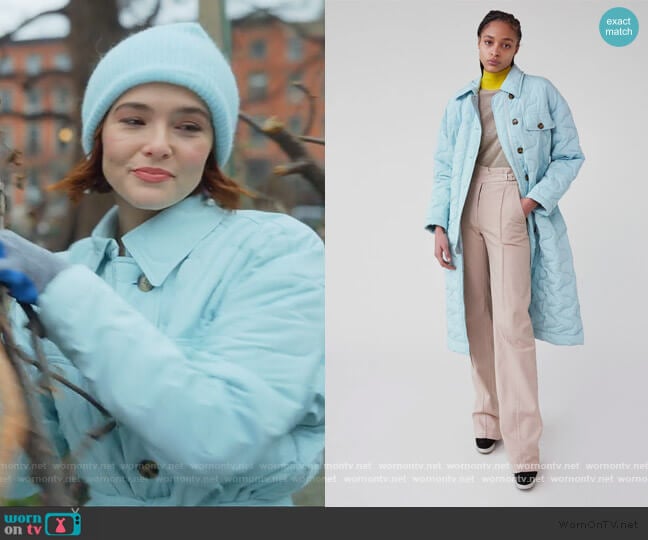 Rachel Comey Era Coat worn by Infinity Jackson (Zoey Deutch) on The Politician