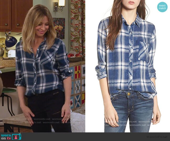 Rails Hunter Plaid Shirt worn by Jennifer Cooper (Jolie Jenkins) on Alexa & Katie