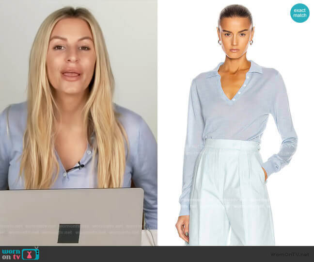 Sablyn Lexi Polo Top worn by Morgan Stewart on E! News