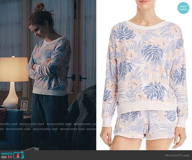 Vintage Havana Tropical Print Sweatshirt worn by Maddie Townsend (JoAnna Garcia Swisher) on Sweet Magnolias