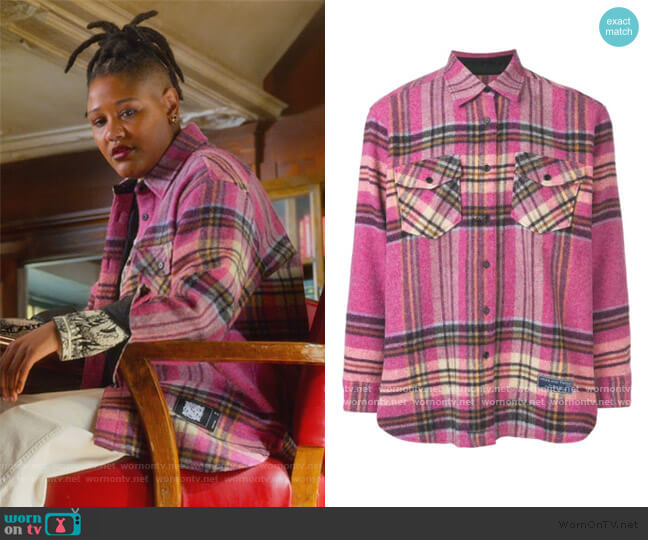 We11done Plaid Oversized Shirt worn by Skye (Rahne Jones) on The Politician