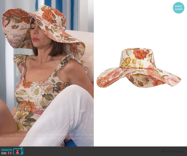 Zimmermann Wide Brim Sunhat worn by Jackie (Pauley Perrette) on Broke