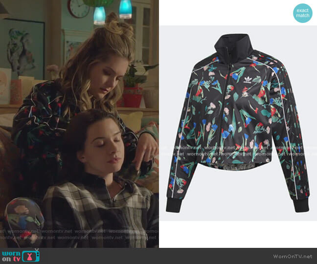 Adidas Bellista Allover Print Track Jacket worn by Sutton (Meghann Fahy) on The Bold Type