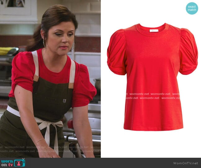 A.L.C. Kati Top worn by Lori Mendoza (Tiffani Thiessen) on Alexa & Katie