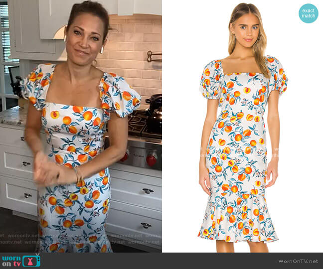 Amanda Uprichard Senorita Dress worn by Ginger Zee on Good Morning America