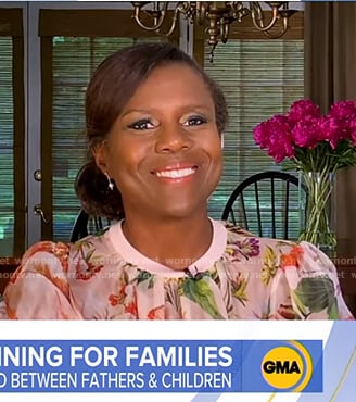 Deborah’s floral organza top on Good Morning America