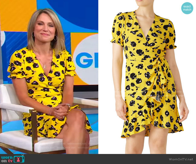 Diane von Furstenberg Emilia Wrap Dress worn by Amy Robach on Good Morning America