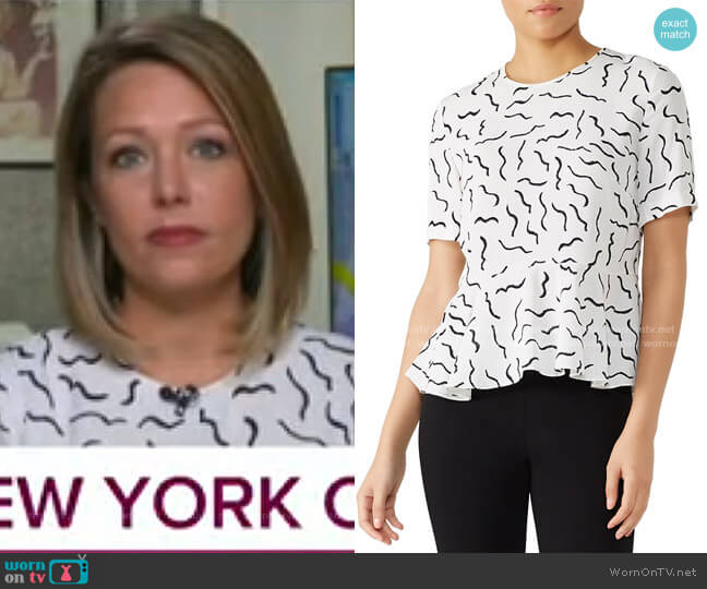 Diane von Furstenberg Orilla Top worn by Dylan Dreyer on Today