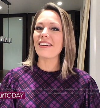 Dylan’s purple plaid top on Today