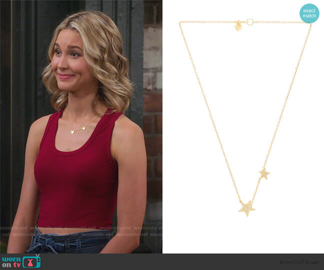 Gorjana Super Star Necklace worn by Katie Cooper (Isabel May) on Alexa & Katie