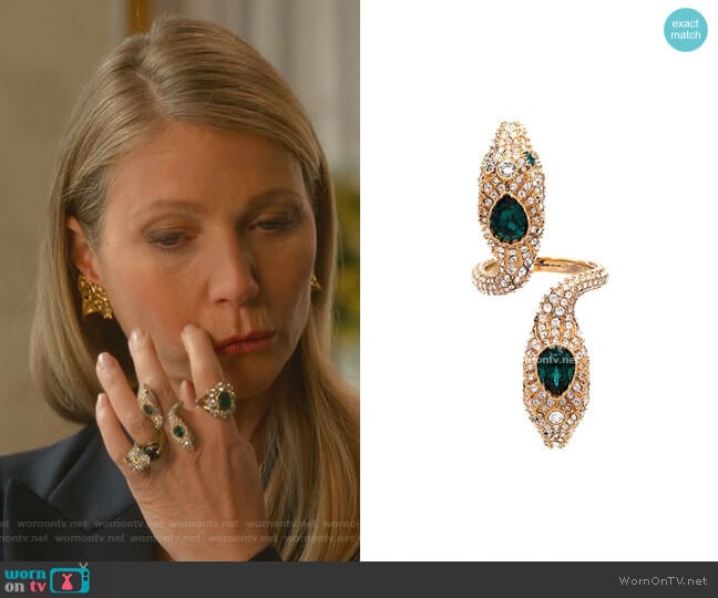Gucci Double Headed Snake Ring worn by Georgina Hobart (Gwyneth Paltrow) on The Politician