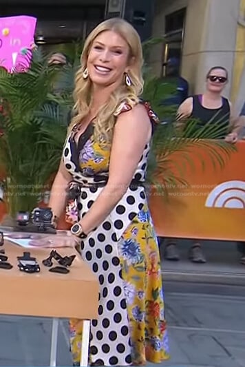 Jill’s patchwork wrap dress on Today