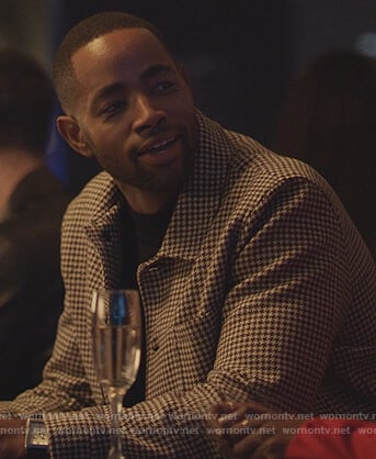 Lawrence’s gingham print jacket on Insecure