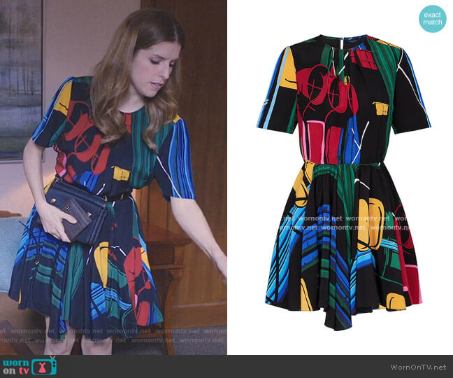 Louis Vuitton Printed Dress worn by Darby (Anna Kendrick) on Love Life