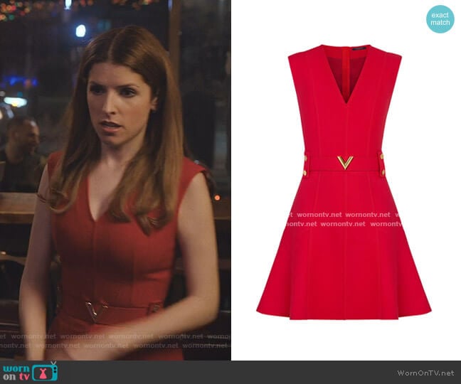 Louis Vuitton Sleeveless Belted A-Line Dress worn by Darby (Anna Kendrick) on Love Life