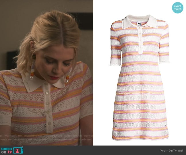 M Missoni Striped Knit Dress worn by Astrid (Lucy Boynton) on The Politician