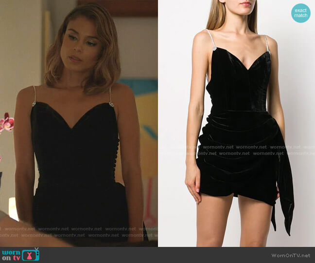 Magda Butrym Mana Dress worn by Noa Hamilton (Nathalie Kelley) on The Baker and the Beauty