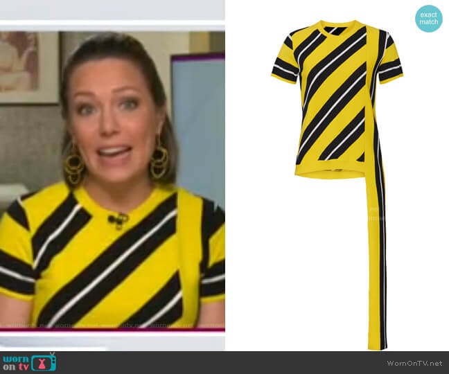 No.21 Striped Knitted Top worn by Dylan Dreyer on Today