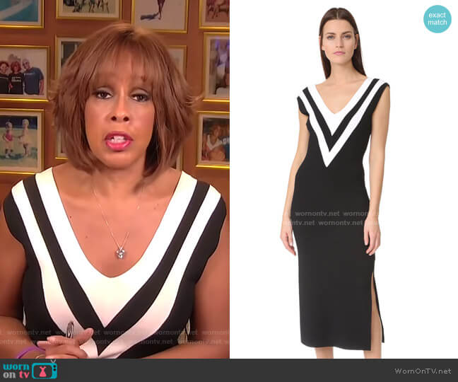 Rag & Bone Daphne Sweater Dress worn by Gayle King on CBS Mornings