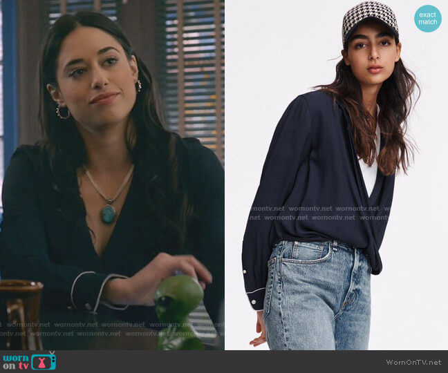 Rag & Bone Dean Shirt worn by Liz Ortecho (Jeanine Mason) on Roswell New Mexico