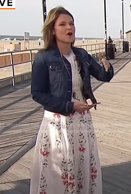 Savannah’s white floral midi dress on Today