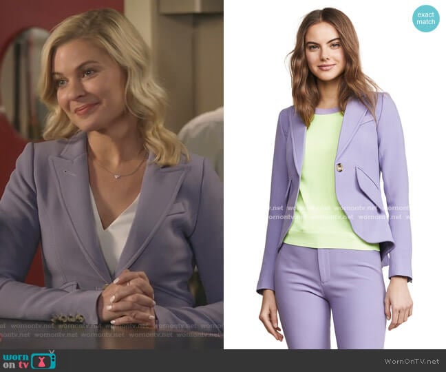 Smythe One Button Blazer worn by Stephanie Borden (Kylee Evans) on Good Witch