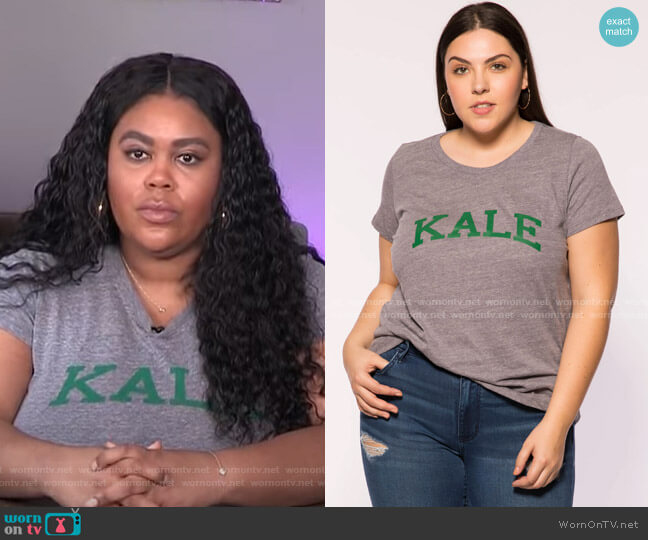 Sub_Urban Riot Kale Plus Tee worn by Nina Parker on E! News