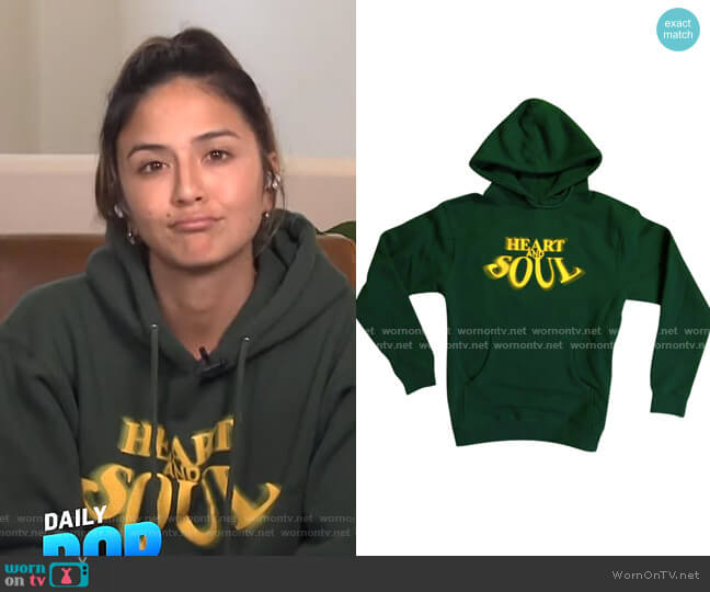 The Last Adam Heart & Soul Hoodie worn by Erin Lim on E! News