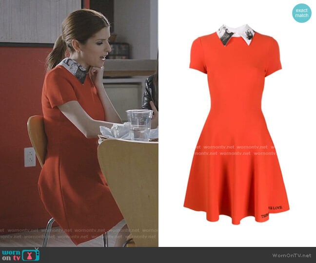 Valentino Poetry Embroidery Pleated Dress worn by Darby (Anna Kendrick) on Love Life