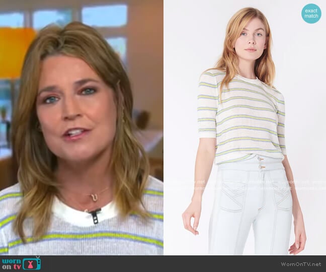 Veronica Beard Dean Sweater worn by Savannah Guthrie on Today