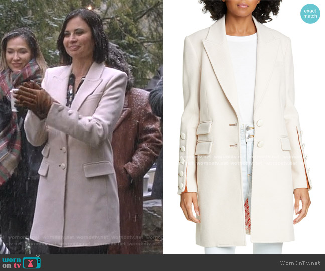 Veronica Beard Reece Coat worn by Cassandra Nightingale (Catherine Bell) on Good Witch