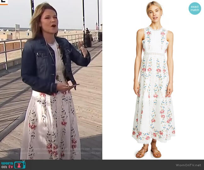 Zimmermann Laelia Cross Stitch Dress worn by Savannah Guthrie on Today