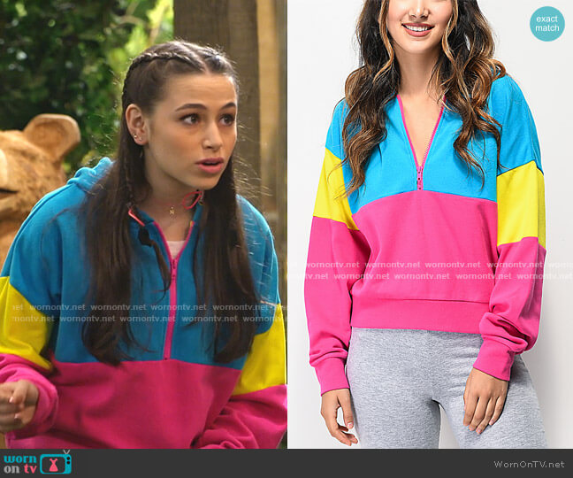 A-Lab Roane Colorblock Half Zip Hoodie