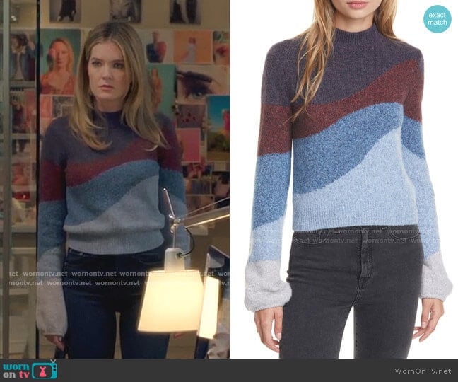 Veronica Beard Alexey Sweater worn by Sutton (Meghann Fahy) on The Bold Type