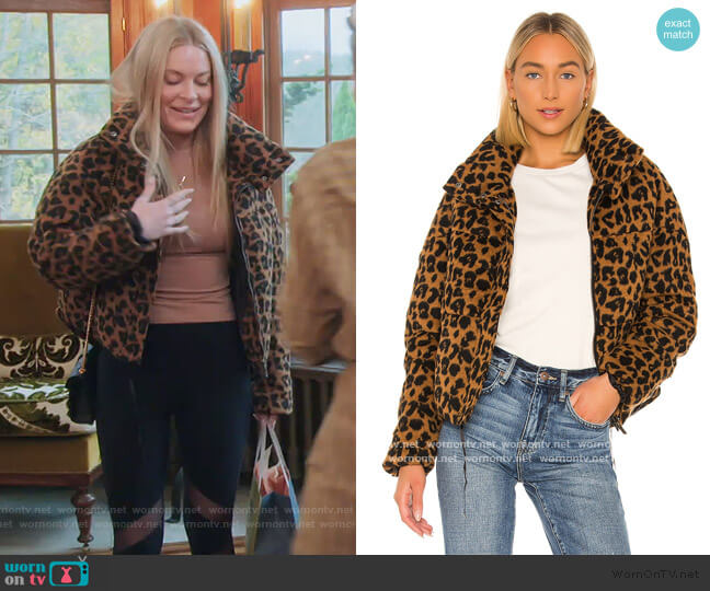Apparis Paula Puffer Jacket worn by Leah McSweeney on The Real Housewives of New York City